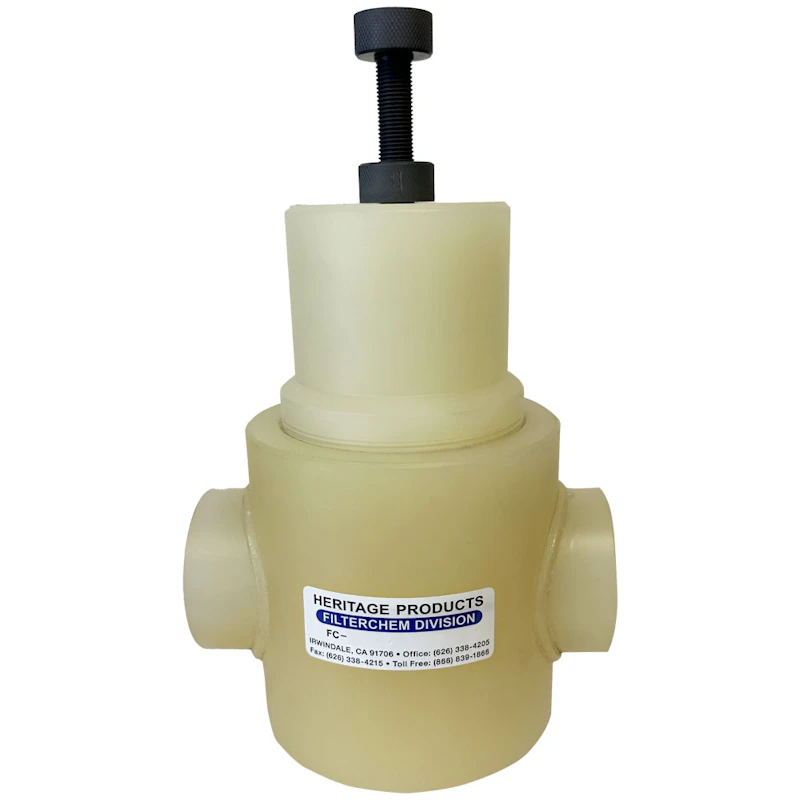 2" Threaded Natural Polypropylene Pressure By-Pass Valve