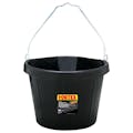 5 Gallon Black Rubber Corner Bucket