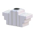 200 Gallon Natural HDPE Space-Saving Pick-Up Truck Bed Tank with 12" Lid - 69.5" L x 28.25" W x 41.16" Hgt.