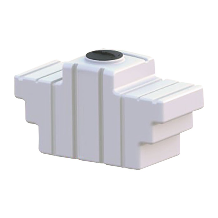 200 Gallon Natural HDPE Space-Saving Pick-Up Truck Bed Tank with 12" Lid - 69.5" L x 28.25" W x 41.16" Hgt.
