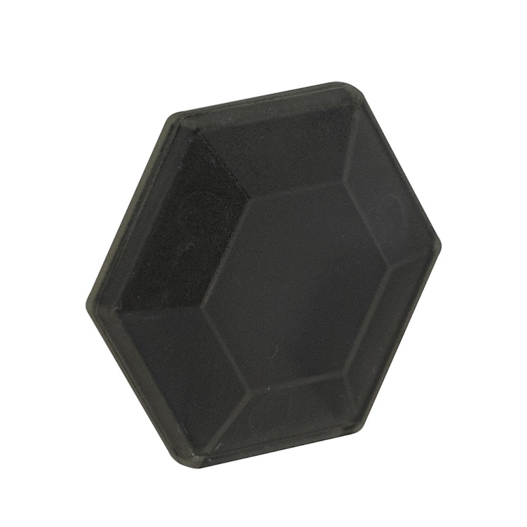 1-1/2" Dia. Black ABS H2X Hollow Floating Hexagon - Case of 200