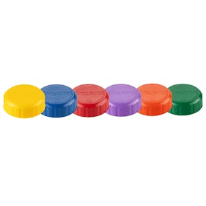 Color-Coded Solid Caps for 20 oz. EZ-KLEEN® Round Sauce Bottles - Package of 6