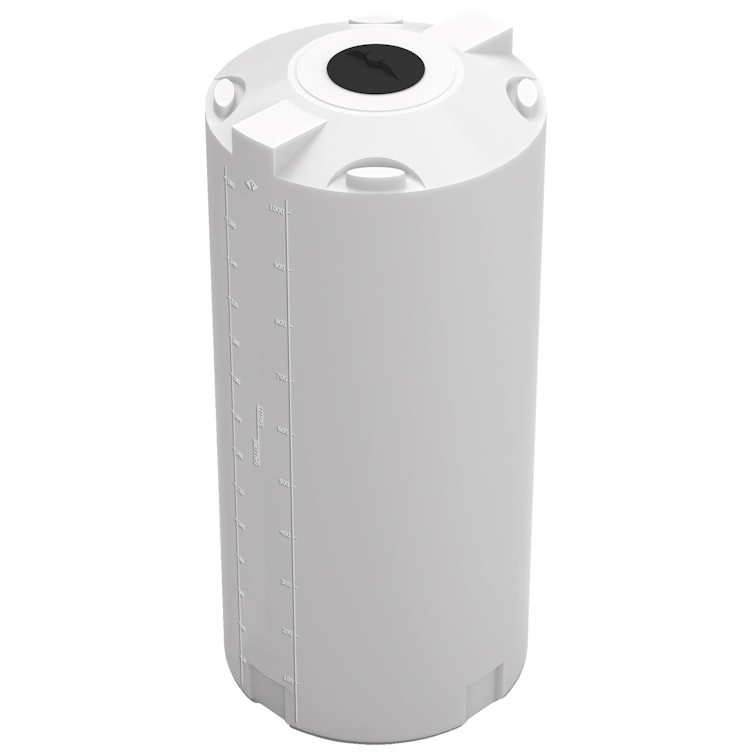 300 Gallon Natural MDLPE ProChem® Process Chemical Tank (1.9 Specific Gravity) with 8" Lid - 35" Dia. x 78" Hgt.