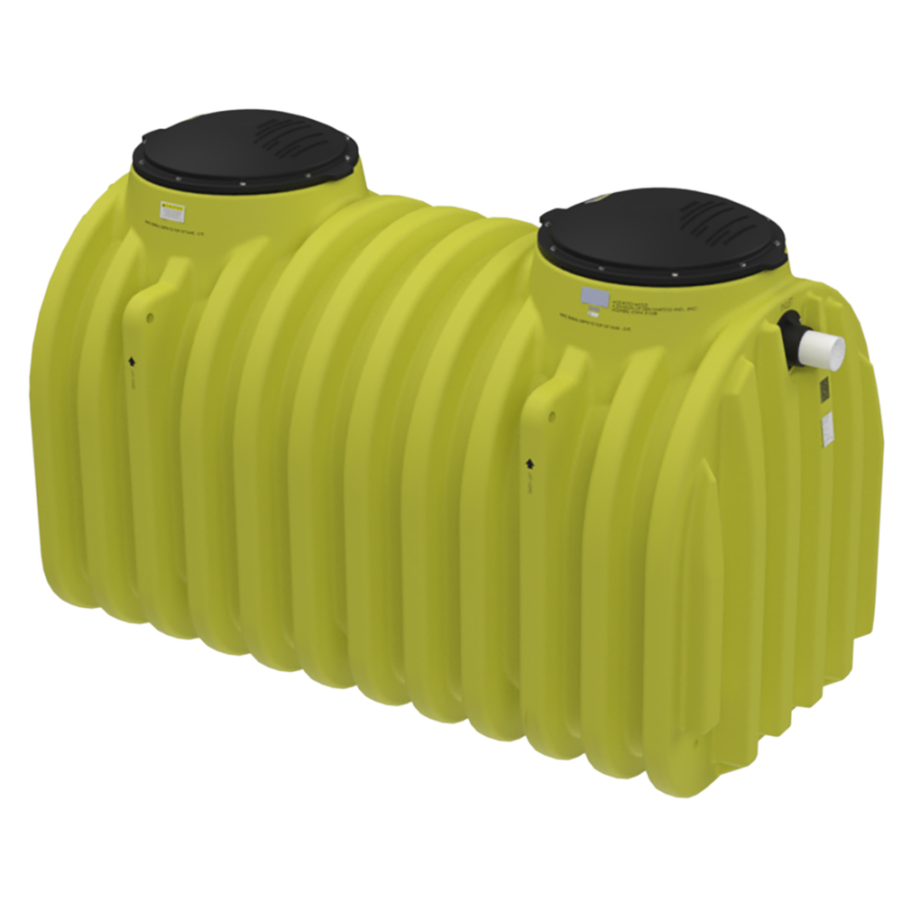 750 Gallon Yellow Single Compartment Loaf Septic Tank with 24