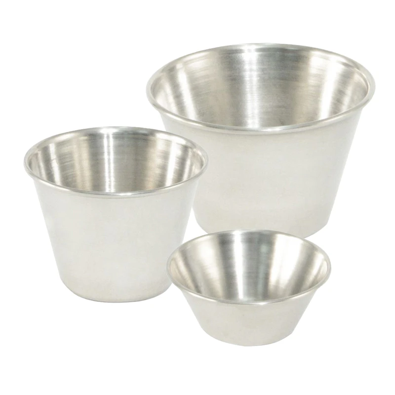 Stainless Steel Sauce & Condiment Cups