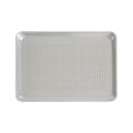 1/2 Size 13" x 18" 18 Gauge Aluminum Sheet Pan - 1/8" Dia. Perforations