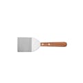 Stainless Steel Mini Turner with Wood Handle - 2.25" x 2" Blade