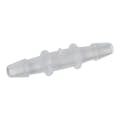 1/8" Hose Barb x 1/8" Hose Barb Natural Polypropylene Class 7 Cleanroom Coupler - Package of 100