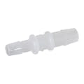 1/2" Hose Barb x 3/8" Hose Barb Natural Polypropylene Class 7 Cleanroom Reduction Coupler - Package of 100