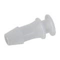 1/4" Hose Barb Natural Polypropylene Class 7 Cleanroom Insert Plug - Package of 100