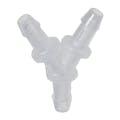 1/8" Hose Barb x 1/8" Hose Barb x 1/8" Hose Barb Natural Polypropylene Class 7 Cleanroom Y - Package of 100