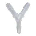 1/4" Hose Barb x 1/4" Hose Barb x 1/4" Hose Barb Natural Polypropylene Class 7 Cleanroom Y - Package of 100