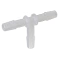 1/4" Hose Barb x 1/4" Hose Barb x 1/4" Hose Barb Natural Polypropylene Class 7 Cleanroom Tee - Package of 100