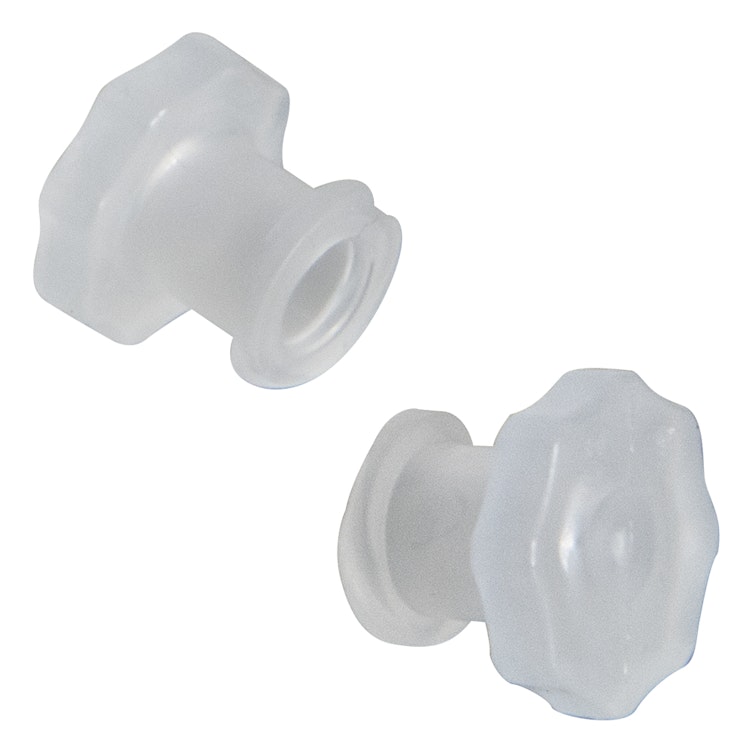 Female Natural Polypropylene Soft-Touch Luer Plug - Package of 100
