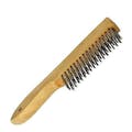 Shoe Handle Wire Brush w/ Tempered Steel Bristles