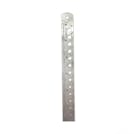 3/4" W x 6" L Stainless Steel Ruler with Drill Gauges - Standard/Metric