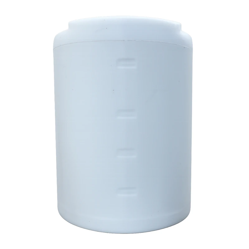 25 Gallon Natural Polypropylene Vertical Storage Tank (1.9 Specific Gravity) with 5" Lid - 18" Dia. x 31" Hgt.