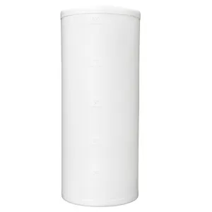 100 Gallon Natural Polypropylene Vertical Storage Tank (1.9 Specific Gravity) with 8" Lid - 23" Dia. x 62-1/2" Hgt.