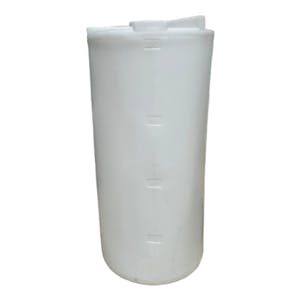 200 Gallon Natural Polypropylene Vertical Storage Tank (1.9 Specific Gravity) with 8" Lid - 31" Dia. x 69" Hgt.