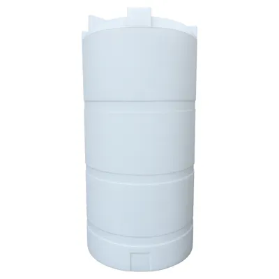 700 Gallon Natural Polypropylene Vertical Storage Tank (1.9 Specific Gravity) with 8" Lid - 48" Dia. x 93" Hgt.