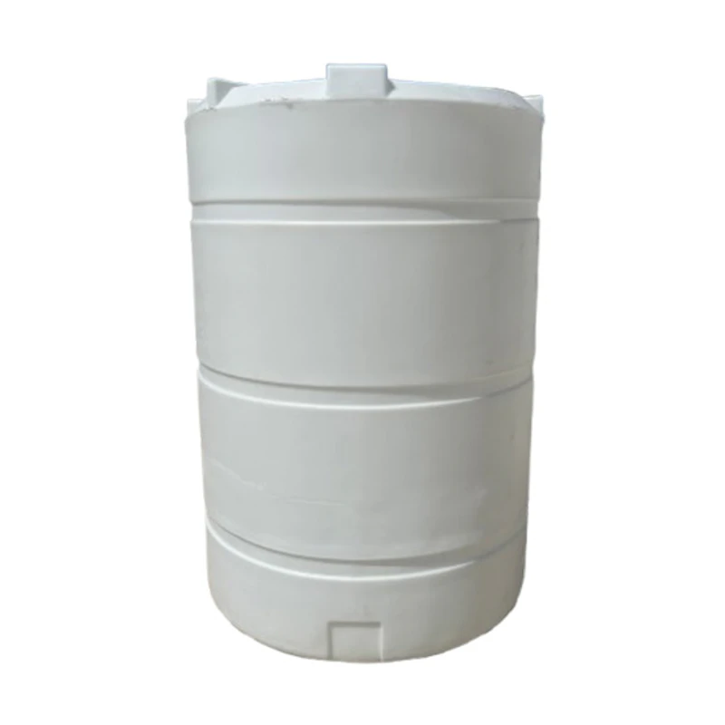 1000 Gallon Natural Polypropylene Vertical Storage Tank (1.9 Specific Gravity) with 16" Lid - 60" Dia. x 88.45" Hgt.