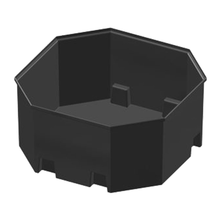 1100 Gallon Black Polyethylene Octagonal ProChem® Containment Basin & Grating