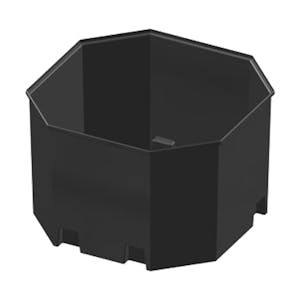 1650 Gallon Black Polyethylene Octagonal ProChem® Containment Basin Only (Grating Sold Separately)