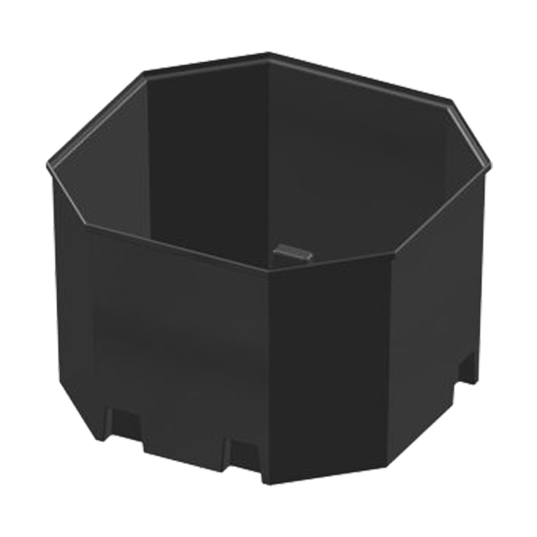 1650 Gallon Black Polyethylene Octagonal ProChem® Containment Basin Only (Grating Sold Separately)