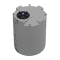 400 Gallon Dark Gray MDLPE ProChem® Potable Water Tank (1.0 Specific Gravity) with Top & Bottom Port & 16" Lid - 47" Dia. x 62" Hgt.