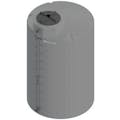 525 Gallon Dark Gray MDLPE ProChem® Potable Water Tank (1.0 Specific Gravity) with Top & Bottom Port & 16" Lid - 48" Dia. x 82" Hgt.