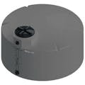 550 Gallon Dark Gray MDLPE ProChem® Potable Water Tank (1.0 Specific Gravity) with Top & Bottom Port & 16" Lid - 73" Dia. x 45" Hgt.