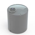 1000 Gallon Dark Gray MDLPE ProChem® Potable Water Tank (1.0 Specific Gravity) with Top & Bottom Port & 16" Lid - 64" Dia. x 82" Hgt.