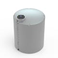 1500 Gallon Dark Gray MDLPE ProChem® Potable Water Tank (1.0 Specific Gravity) with Top & Bottom Port & 16" Lid - 73" Dia. x 96" Hgt.