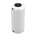 300 Gallon Natural MDLPE ProChem® Potable Water Tank (1.5 Specific Gravity) with Top & Bottom Port & 16" Lid - 35" Dia. x 78" Hgt.
