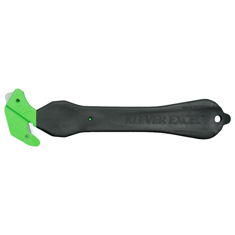 Klever ExcelXD Disposable Safety Cutters with Concealed Blade & Dual Tape Splitters
