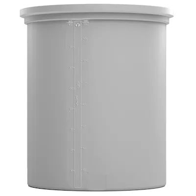 400 Gallon Natural XLPE Cylindrical ProChem® Open Top Process Chemical Tank (1.9 Specific Gravity) with 52" Cover - 47" Dia. x 59" Hgt.