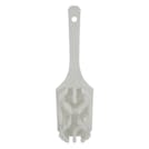 White Polypropylene Vikan® UST Hand Brush with Stiff Polyester Bristles & Short Handle