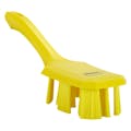Yellow Polypropylene Vikan® UST Hand Brush with Stiff Polyester Bristles & Short Handle