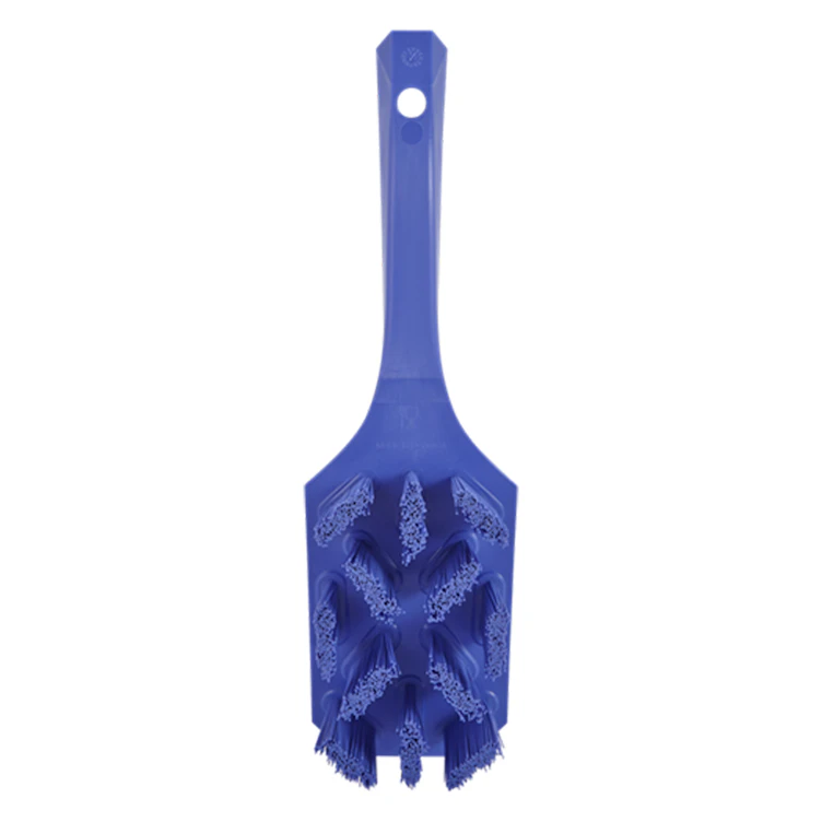 Purple Polypropylene Vikan® UST Hand Brush with Stiff Polyester Bristles & Short Handle