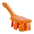 Orange Polypropylene Vikan® UST Hand Brush with Stiff Polyester Bristles & Short Handle