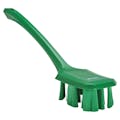 Green Polypropylene Vikan® UST Hand Brush with Stiff Polyester Bristles & Long Handle