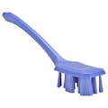 Purple Polypropylene Vikan® UST Hand Brush with Stiff Polyester Bristles & Long Handle