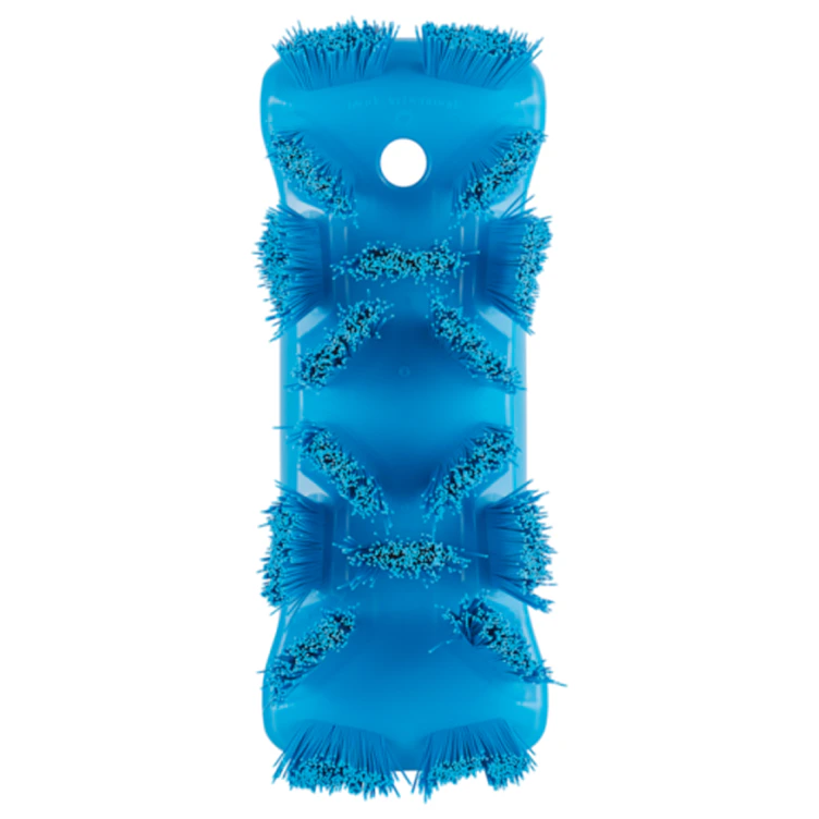 Blue Polypropylene Vikan® UST Hand Brush with Stiff Polyester Bristles