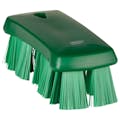 Green Polypropylene Vikan® UST Hand Brush with Stiff Polyester Bristles