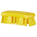 Yellow Polypropylene Vikan® UST Hand Brush with Stiff Polyester Bristles