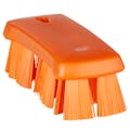 Orange Polypropylene Vikan® UST Hand Brush with Stiff Polyester Bristles