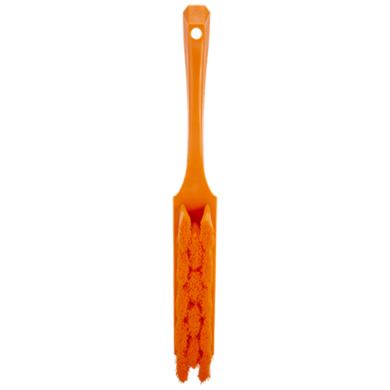 Orange Polypropylene Vikan® UST Bench Brush with Soft Polyester Bristles