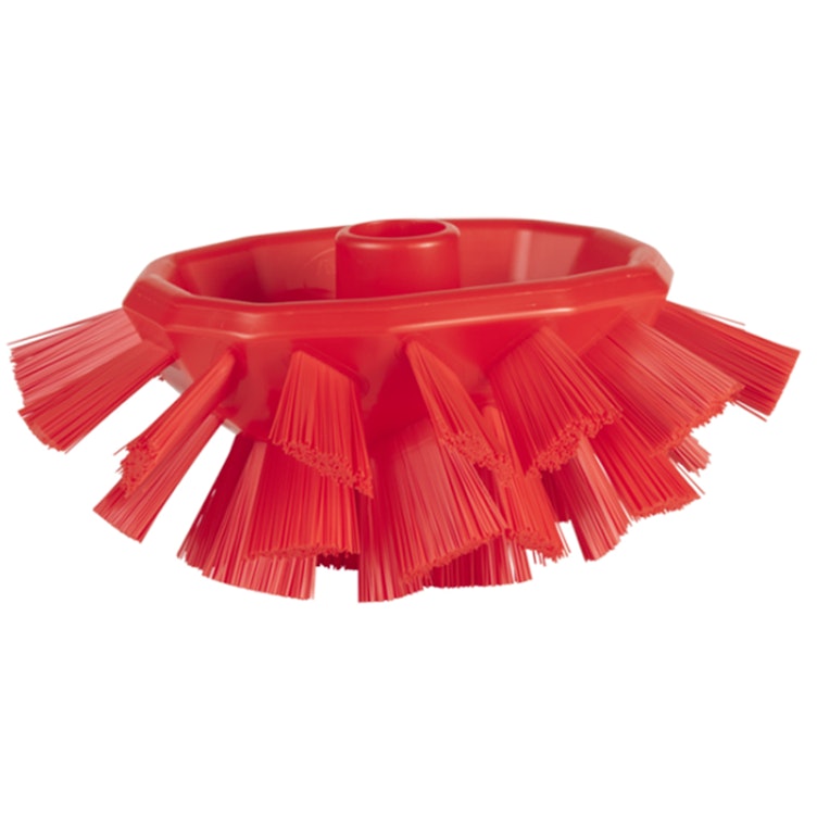 Red Polypropylene Vikan® UST Tank Brush with Stiff Polyester Bristles (Handle Sold Separately)