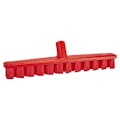 15.7" Red Polypropylene Vikan® UST Deck Scrub Brush with Stiff Polyester Bristles (Handle Sold Separately)