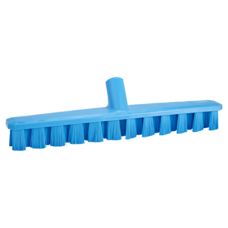 15.7" Blue Polypropylene Vikan® UST Deck Scrub Brush with Stiff Polyester Bristles (Handle Sold Separately)